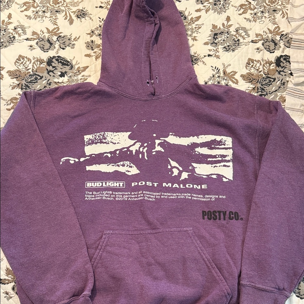 Posty Co. Purple Bud Light Hoodie